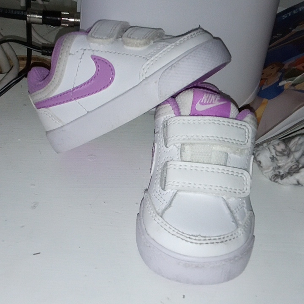 Purple and White Infant sneakers